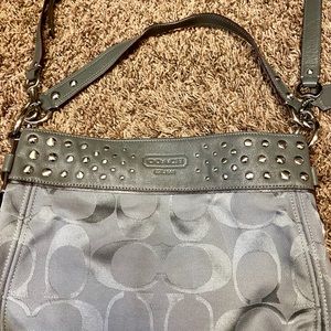 Coach Bag in Grey/Silver